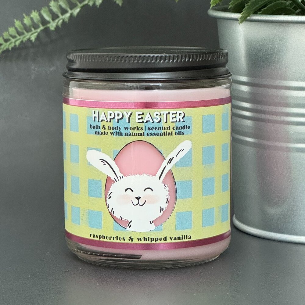 BBW Raspberries & Whipped Vanilla Bath & Body Works Mason Jar Single Wick Candle